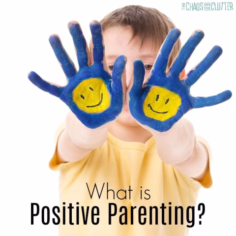 A cartoon of a chaotic and cluttered room , illustrating the concept of positive parenting.