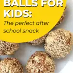 Welcome to the first day of 31 Days of Learning! Learning to make energy balls with your kids is a fantastic way to teach them about healthy eating! #31daysoflearning #healthyeating #kiddycharts #energyballs #makeenergyballs #teachhealthyeating #learning #goodeducation #healthysnacks #bestsnack #kidsenergy