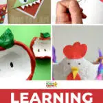 The image is showing a variety of crafts that can be used to help children learn, as suggested by the website www.kiddycharts.com.