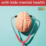 This image provides tips for helping with children's mental health, and links to two websites for further information.