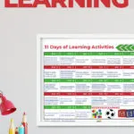 Kiddy Charts is providing 31 days of fun learning activities for kids to keep them busy.