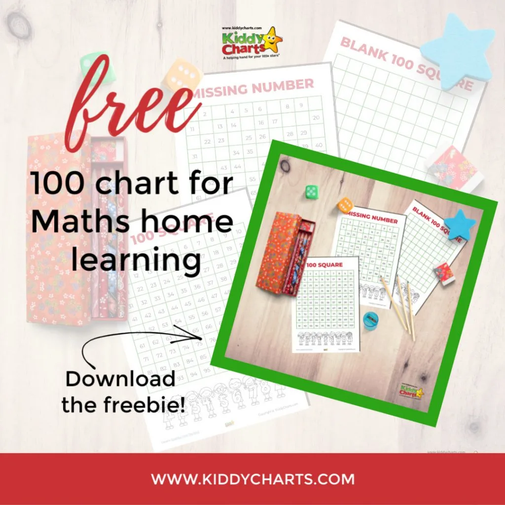 100 square chart actvities