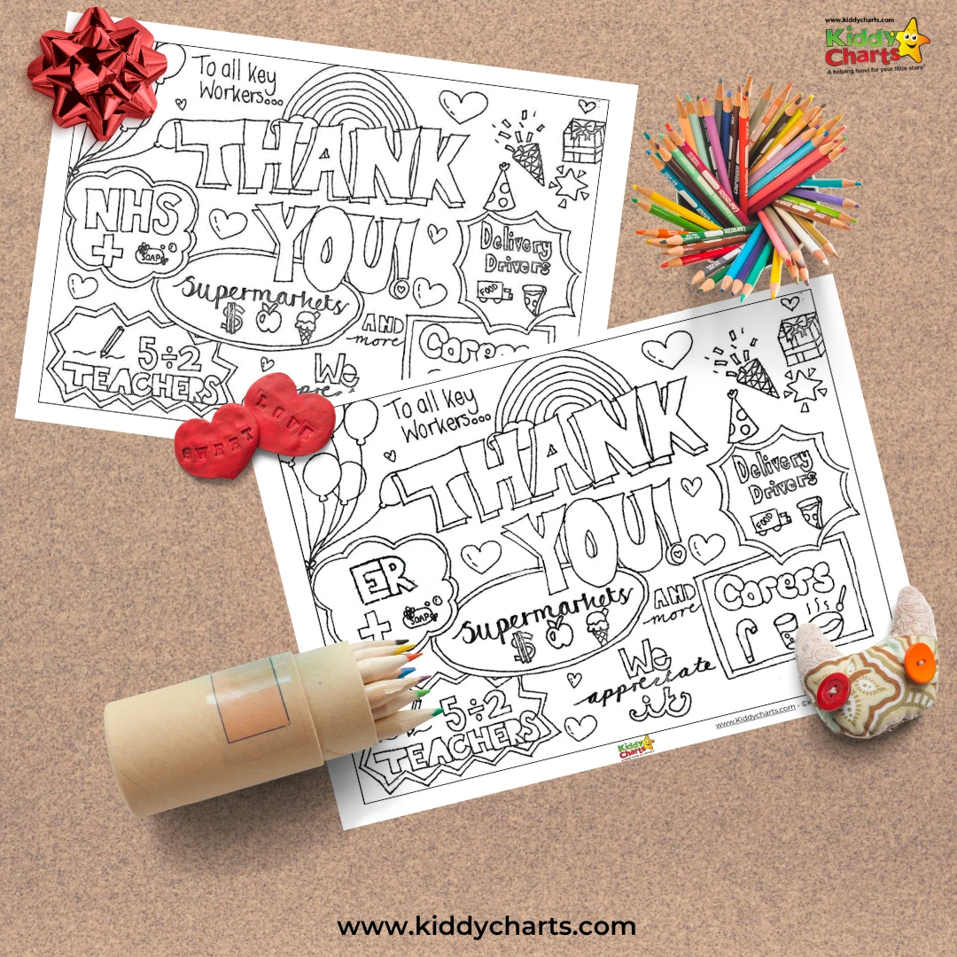 Free printable thank you key workers