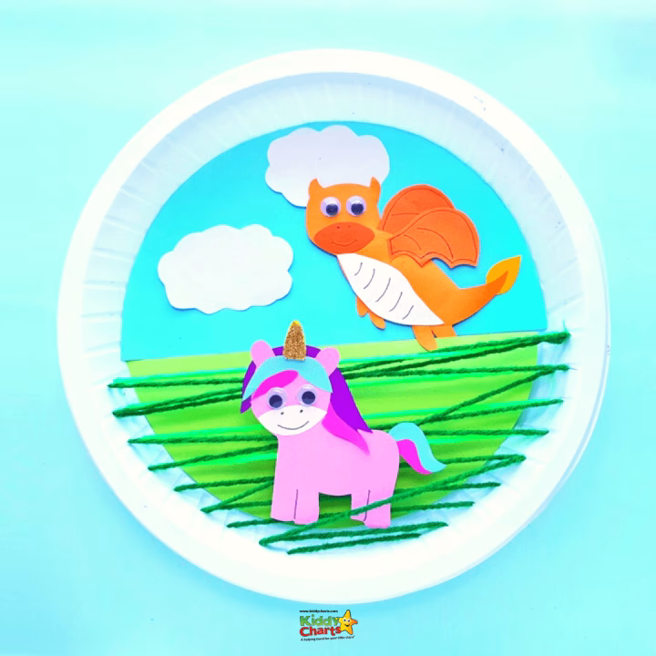 A cartoon illustration of a child art clipart animal on Kiddy Charts.
