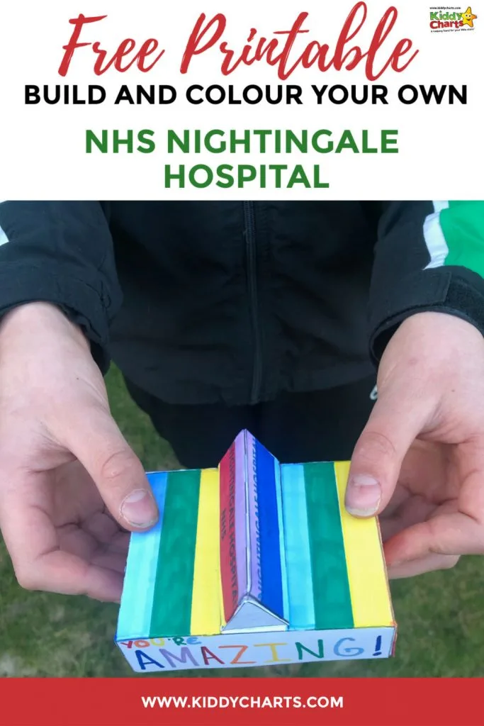 Build and colour your own NHS Nightingale Hospital free printable