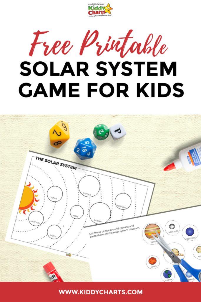 Free printable solar system game for kids