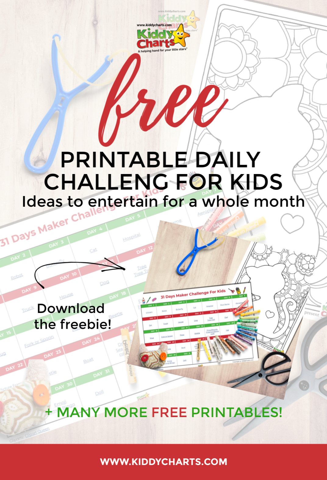 Free challenges for kids - 31 day maker challenge