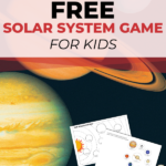 In the image, children are playing a free online game about the Solar System on the website KiddyCharts.com.