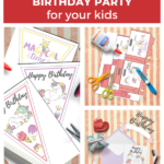 In this image, instructions are being provided on how to create the perfect unicorn-themed birthday party for kids.