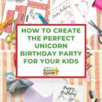 In this image, a website is inviting people to attend a unicorn-themed birthday party for children.
