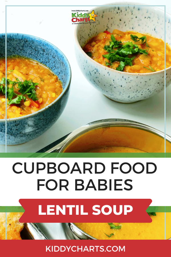 cupboard food for babies lentil soup