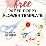 Kiddy Charts is offering a free paper poppy flower template to download, as well as many other free printables.