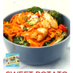 Kiddy Charts is offering a personalized cookbook with the ability to choose every single recipe, such as Sweet Potato Chicken Stir Fry.