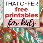 The image is showing 25 websites that offer free printables for kids.