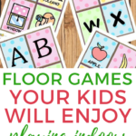 In this image, Kiddy Charts is promoting their website and suggesting fun indoor activities for kids to enjoy.