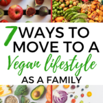 A family is transitioning to a vegan lifestyle by using charts to help their child understand and adapt to the change.
