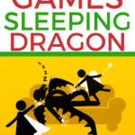 In this image, a sleeping dragon is being used to illustrate the concept of "lazy parenting games".