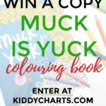 Kiddy Charts is offering a chance to win a copy of their Muck is Yuck coloring book by entering at their website.