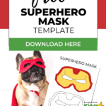 Kiddy Charts is offering a free superhero mask template download to help parents create masks for their children.