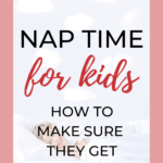 This image is promoting Kiddy Charts, a website that provides helpful tips and advice for parents on how to ensure their children get enough rest.