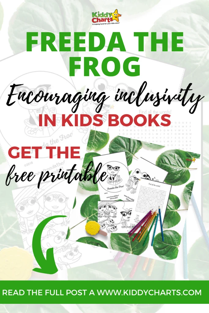 Inclusivity in kids books: Pride activity sheets from Freeda the Frog