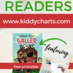 In this image, Vanessa Taylor is promoting their book "Baller Boys" and offering a free printable for readers.