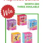 Three people have the chance to win a bundle of Playmobil worth £80 each from Kiddy Charts.