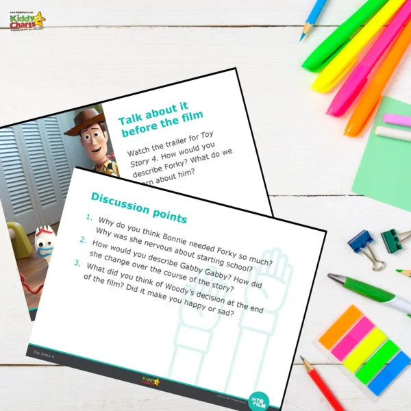 Toy Story 4 Worksheets: How to use Toy Story to help kids to learn