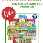 A giveaway is being held to win a bundle of Orchard Toys worth £110, which includes various educational toys and activities.