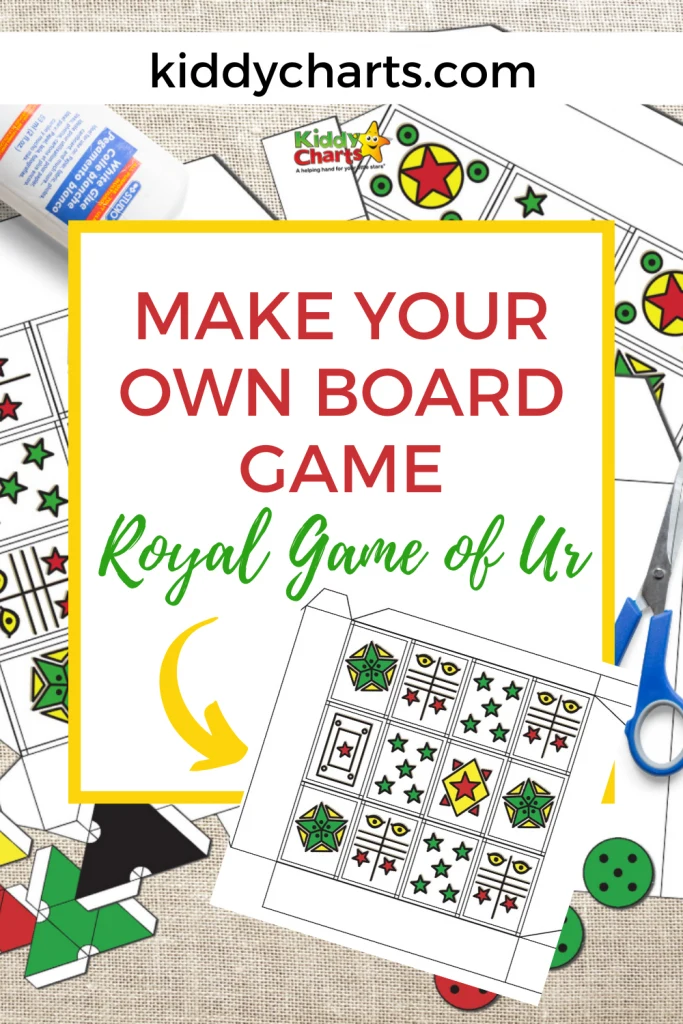 Make your own board game: Royal Game of Ur template