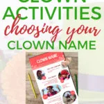 People are being encouraged to come up with creative clown names and are being provided with helpful tips and resources to do so.