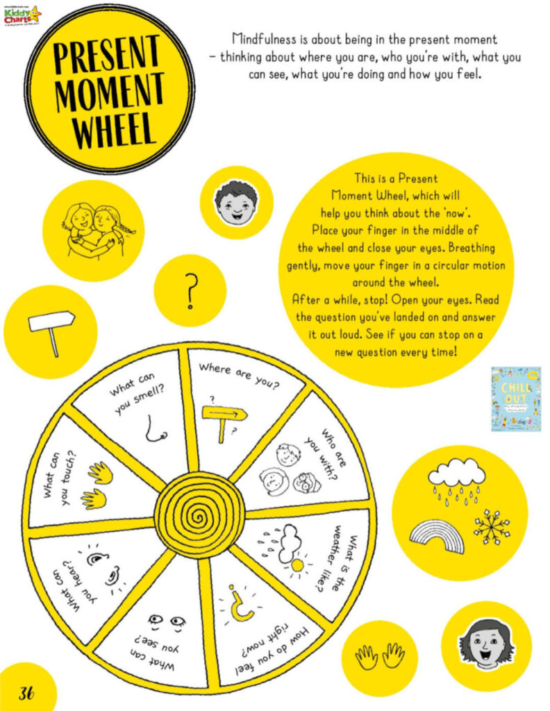 How to calm kids with a present moment wheel