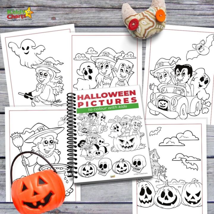 The website Kiddy Charts is offering free Halloween pictures to color with kids in 2020.
