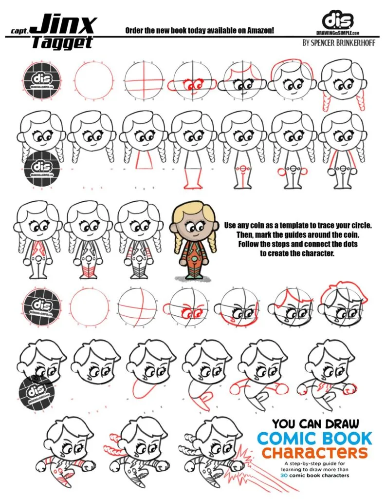 How to Draw a Comic Book Character 