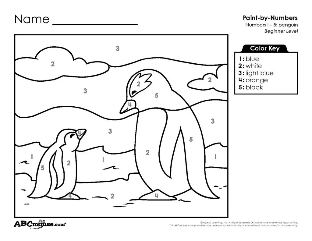 Penguin Colour Page