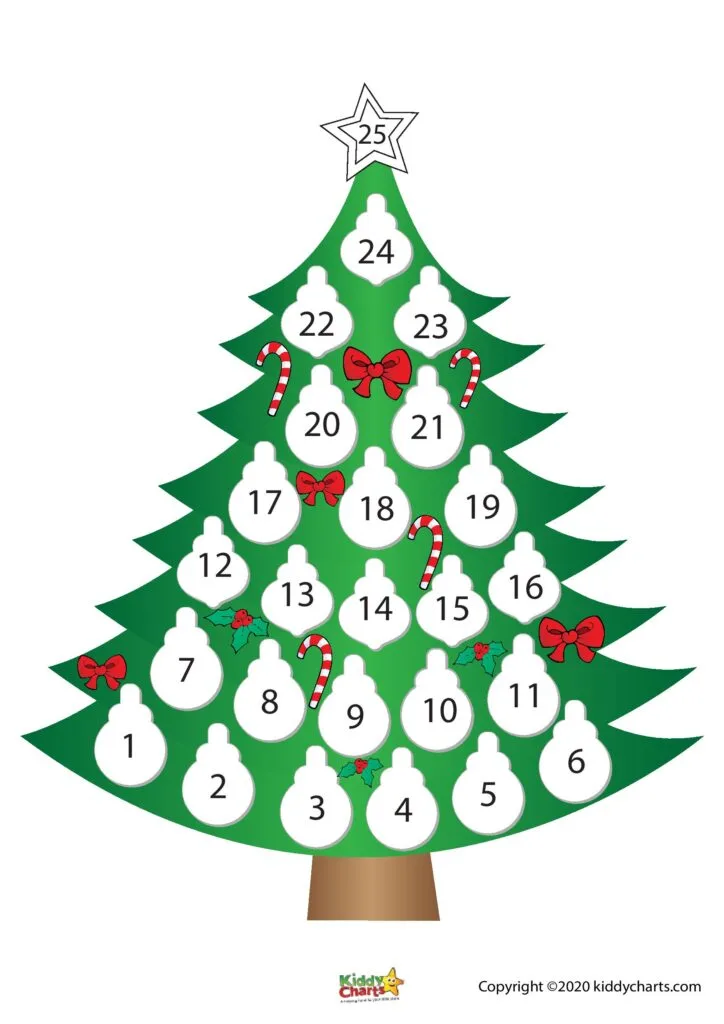 Printable Christmas Countdown Calendar