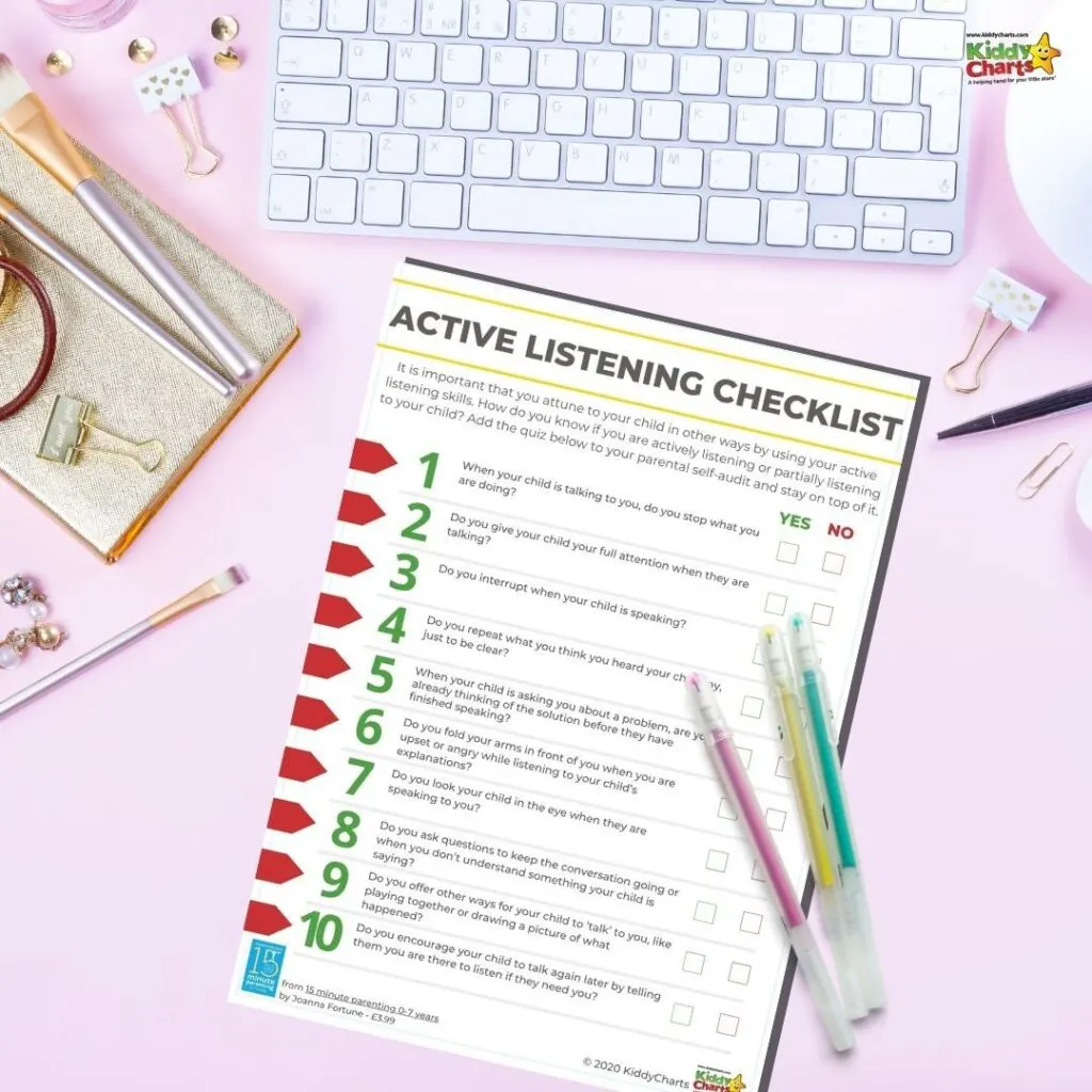 Active Listener Parent Checklist
