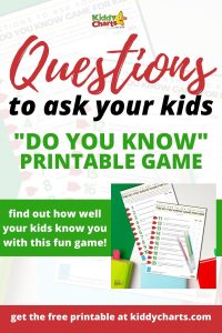 Questions to Ask your Kids Printable - kiddycharts.com