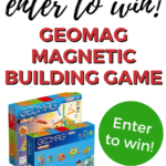 A person is entering a competition to win a 50-piece Geomag Magnetic Building Game and 4 pieces of Geomag Confetti.