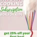 Kiddy Little Charts is offering a 25% discount on their cooking subscription box for kids.