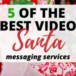 This image is showcasing five of the best video messaging services for sending Santa messages.