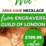 Kiddy Charts is offering a chance to win an Ania Haie necklace from Engravers Guild of London worth £109.99.