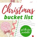 In this image, a family is creating a Christmas bucket list of activities to do together during the holiday season.