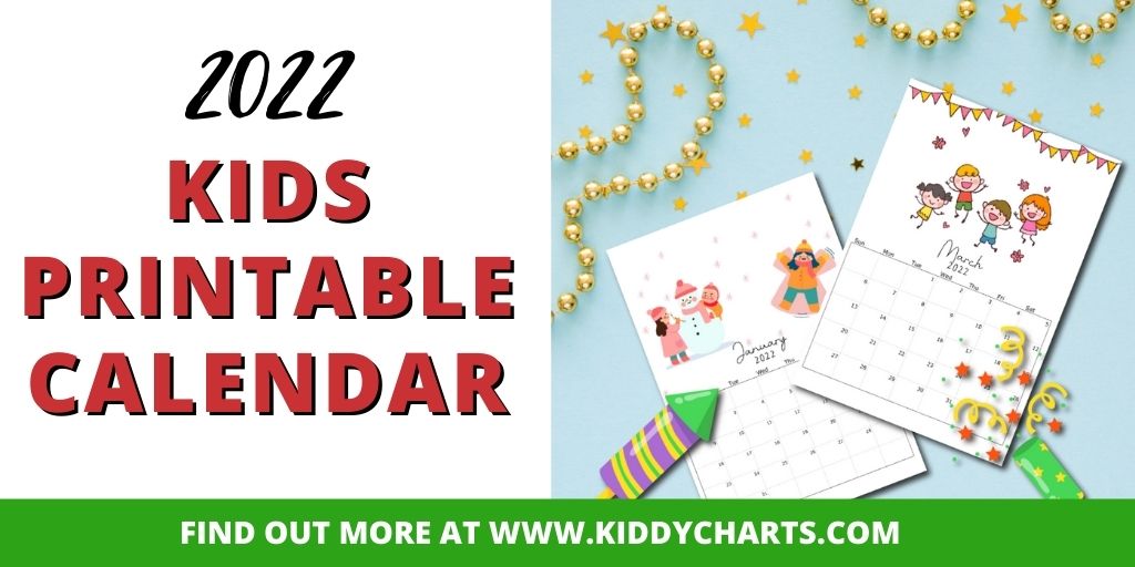 2022 Calendar Thats Printable Kids Monthly Snapshots Kiddycharts Com