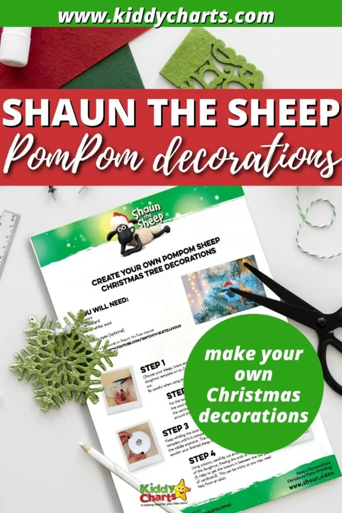 How to make a Shaun the Sheep pompom