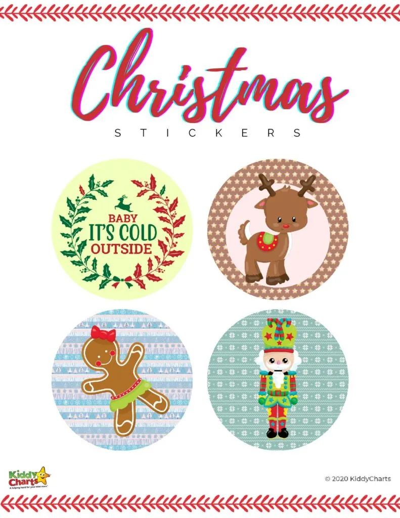Print your own Christmas Stickers 