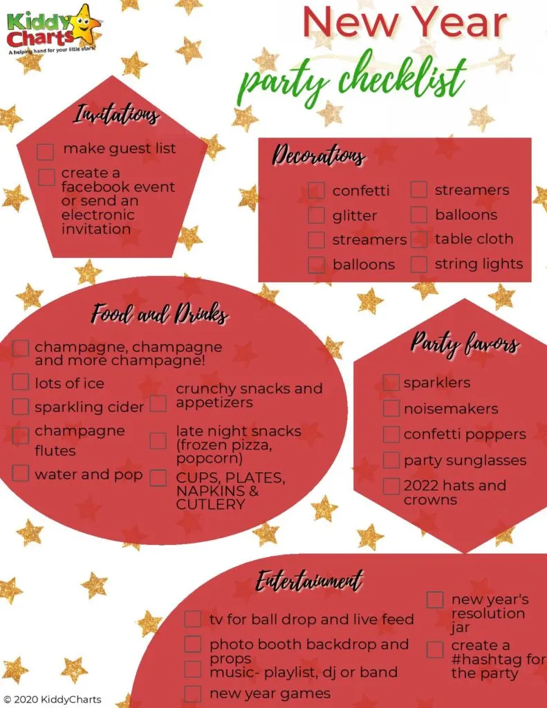New Year Party Checklist