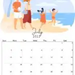 This image is a calendar for the month of July 2022.