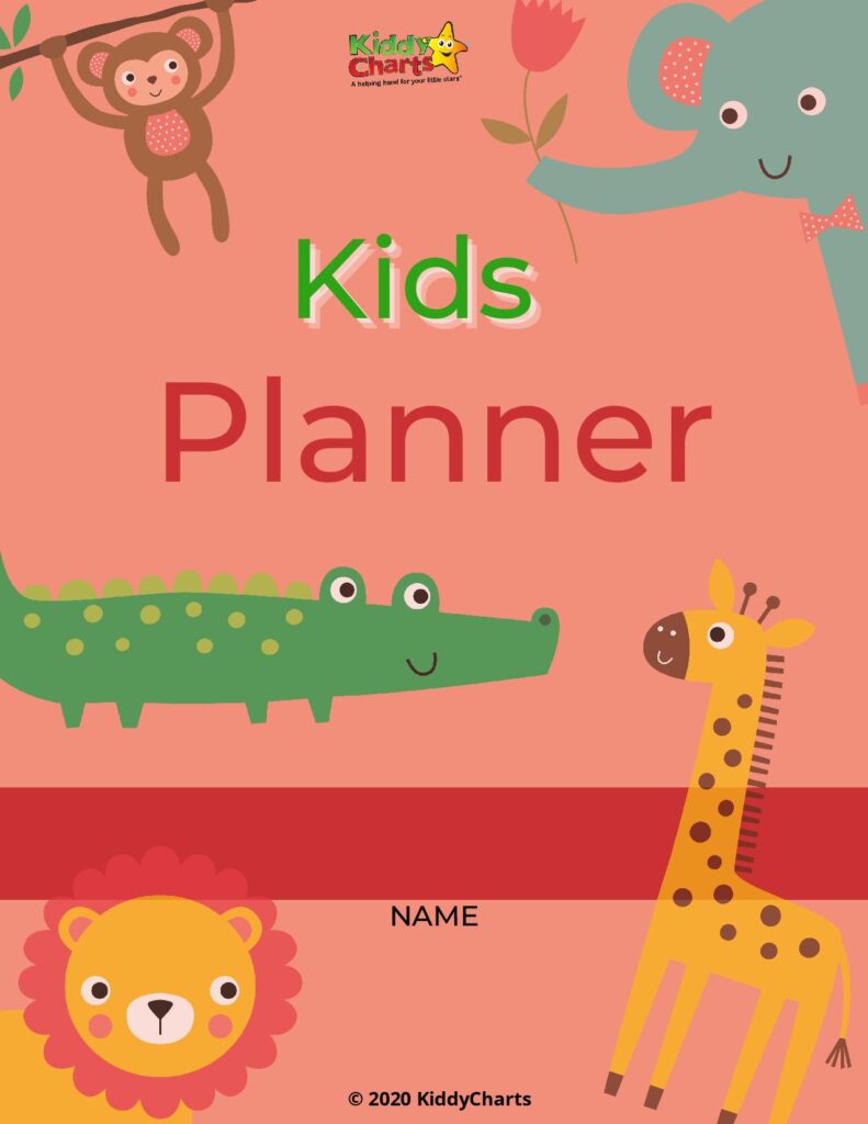 Free Kids Planner for younger Kids