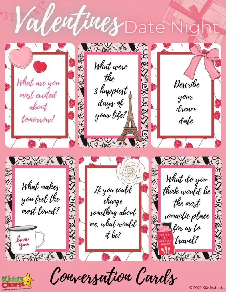 Valentine's conversations cards 